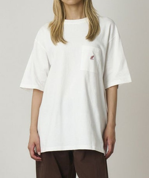 Gramicci(グラミチ)の「【GRAMICCI】ONE POINT TEE(Tシャツ/カットソー・メンズ・ホワイト/ブラック・M/L/XL/S)」の3枚目の写真