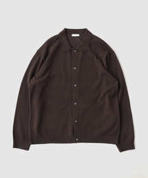 ATON | ATON（エイトン） COTTON WASHI BOUCLE POL0 CARDIGAN(ニット/セーター)