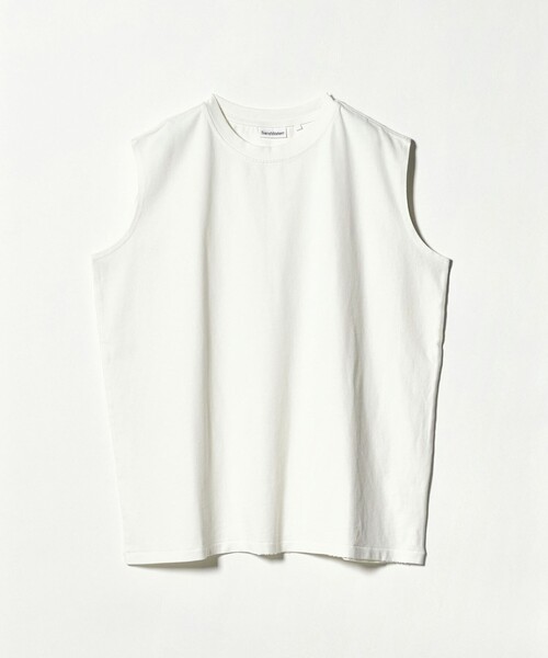 SandWaterr(サンドウォーター)の「<SandWaterr> BAGGY/T NS/ノースリーブ(Tシャツ/カットソー・メンズ・オフホワイト/ブラック・1/2)」の1枚目の写真