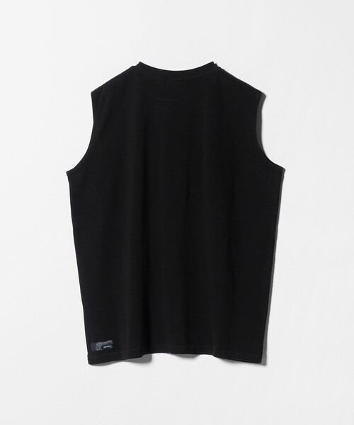 SandWaterr(サンドウォーター)の「<SandWaterr> BAGGY/T NS/ノースリーブ(Tシャツ/カットソー・メンズ・オフホワイト/ブラック・1/2)」の3枚目の写真