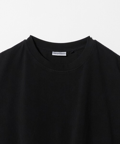 SandWaterr(サンドウォーター)の「<SandWaterr> BAGGY/T NS/ノースリーブ(Tシャツ/カットソー・メンズ・オフホワイト/ブラック・1/2)」の4枚目の写真