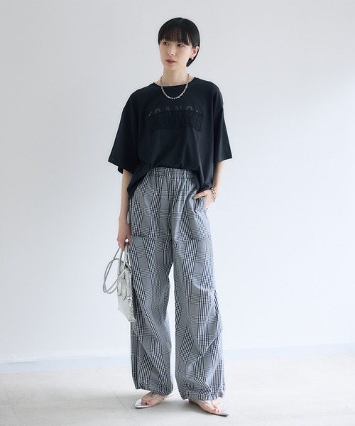 Paradise Picnic（パラダイスピクニック）の「TRANOI. チュールベアワイドTシャツ（Tシャツ/カットソー・レディース・チャコールグレー/ホワイト/カーキ/ブラック・FREE）」の16枚目の写真