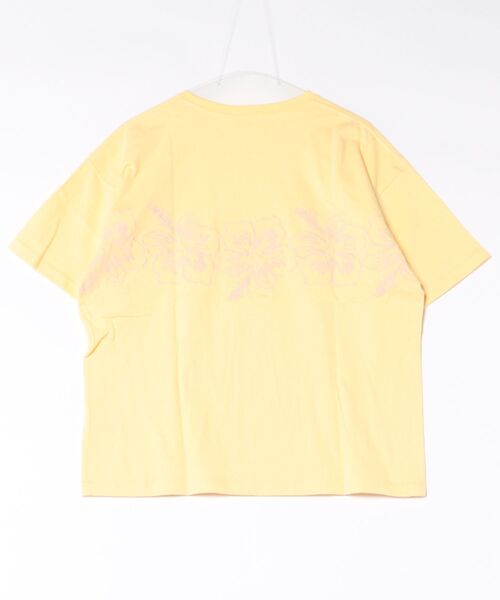 ROXY（ロキシー）の「ROXY/ロキシー 半袖 Tシャツ オーバーサイズ ハイビスカス 刺繍 BREAK LINE RST262036（Tシャツ/カットソー・レディース・ブラック/ホワイト/イエロー・M/L）」の15枚目の写真