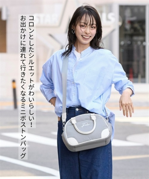 nissen(ニッセン)の「FILA 11ポケット軽量2WAYボンディングミニボストンバッグ(ボストンバッグ・レディース・ブラック/グレー・FREE)」の11枚目の写真