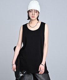 ADRER(�A�h���[)��Punch Layered Oversize Tank Top �^ �|���` ���C���[�h �I�[�o�[�T�C�Y�^���N�g�b�v(�^���N�g�b�v)