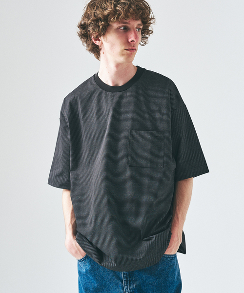 417 EDIFICE(フォーワンセブンエディフィス)の「PERFECTECH / パーフェクテック ショートスリーブT(Tシャツ/カットソー・メンズ・ブラック系その他/ブラック/ダークブルー/ネイビー/ホワイト・LARGE/MEDIUM/SMALL/X-LARGE)」の3枚目の写真