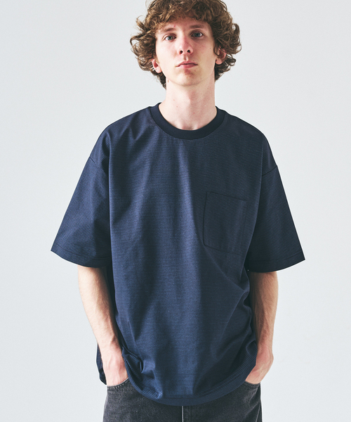 417 EDIFICE(フォーワンセブンエディフィス)の「PERFECTECH / パーフェクテック ショートスリーブT(Tシャツ/カットソー・メンズ・ブラック系その他/ブラック/ダークブルー/ネイビー/ホワイト・LARGE/MEDIUM/SMALL/X-LARGE)」の5枚目の写真