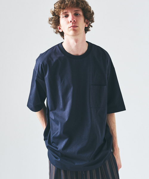 417 EDIFICE(フォーワンセブンエディフィス)の「PERFECTECH / パーフェクテック ショートスリーブT(Tシャツ/カットソー・メンズ・ブラック系その他/ブラック/ダークブルー/ネイビー/ホワイト・LARGE/MEDIUM/SMALL/X-LARGE)」の4枚目の写真
