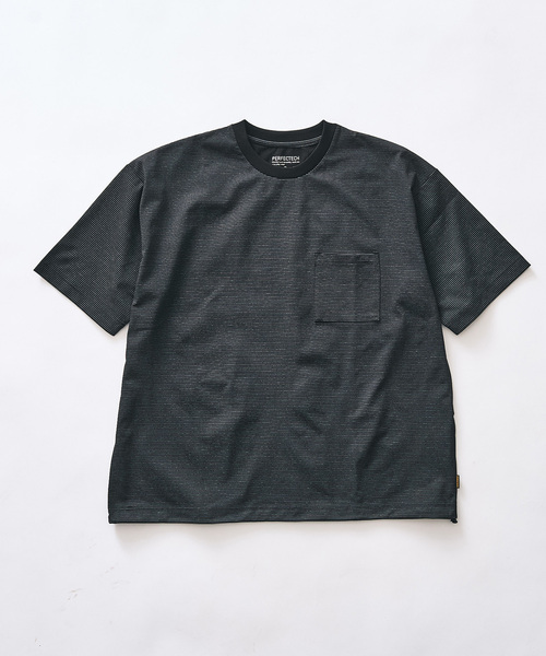 417 EDIFICE(フォーワンセブンエディフィス)の「PERFECTECH / パーフェクテック ショートスリーブT(Tシャツ/カットソー・メンズ・ブラック系その他/ブラック/ダークブルー/ネイビー/ホワイト・LARGE/MEDIUM/SMALL/X-LARGE)」の11枚目の写真