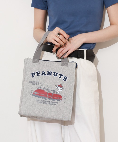 SNOOPY(スヌーピー)の「SNOOPY ランチトート 保冷バッグ ビーグルスカウト(トートバッグ・レディース・イエロー/バーガンディー・FREE)」の18枚目の写真