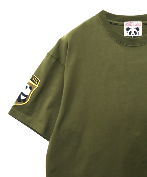 PANDIESTA(パンディエスタ)の「パラシュートパンダTシャツ(M2)(Tシャツ/カットソー・メンズ・ホワイト/ブラック/カーキ・M/L/XXL/XL)」の8枚目の写真