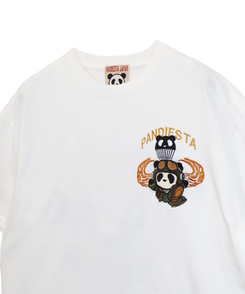 PANDIESTA(パンディエスタ)の「パラシュートパンダTシャツ(M2)(Tシャツ/カットソー・メンズ・ホワイト/ブラック/カーキ・M/L/XXL/XL)」の19枚目の写真