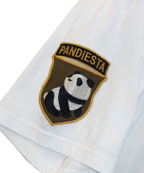 PANDIESTA(パンディエスタ)の「パラシュートパンダTシャツ(M2)(Tシャツ/カットソー・メンズ・ホワイト/ブラック/カーキ・M/L/XXL/XL)」の17枚目の写真