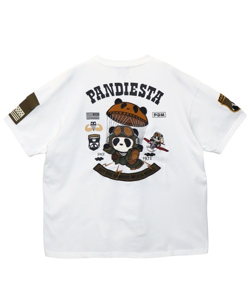 PANDIESTA(パンディエスタ)の「パラシュートパンダTシャツ(M2)(Tシャツ/カットソー・メンズ・ホワイト/ブラック/カーキ・M/L/XXL/XL)」の20枚目の写真