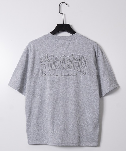 THRASHER(スラッシャー)の「【at】〔THRASHER/スラッシャー〕ZOZO限定 フレイムロゴアップリケ スウェットTシャツ セットアップ展開有(Tシャツ/カットソー・メンズ・チャコールグレー/ブラック/アッシュグレー・X-LARGE/LARGE/MEDIUM)」の15枚目の写真
