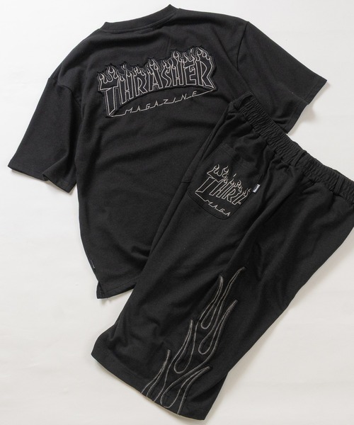THRASHER(スラッシャー)の「【at】〔THRASHER/スラッシャー〕ZOZO限定 フレイムロゴアップリケ スウェットTシャツ セットアップ展開有(Tシャツ/カットソー・メンズ・チャコールグレー/ブラック/アッシュグレー・X-LARGE/LARGE/MEDIUM)」の21枚目の写真