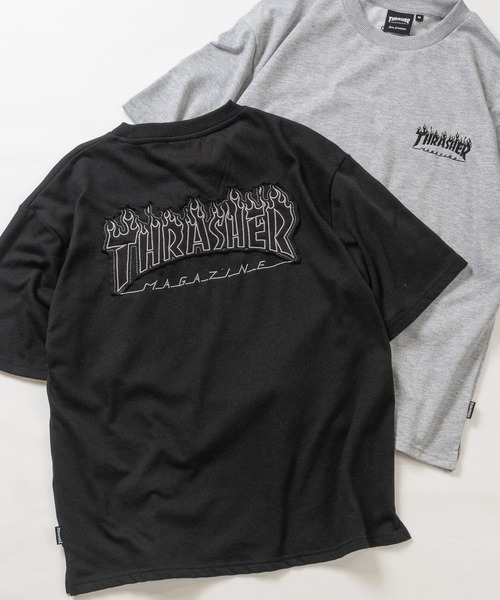 THRASHER(スラッシャー)の「【at】〔THRASHER/スラッシャー〕ZOZO限定 フレイムロゴアップリケ スウェットTシャツ セットアップ展開有(Tシャツ/カットソー・メンズ・チャコールグレー/ブラック/アッシュグレー・X-LARGE/LARGE/MEDIUM)」の18枚目の写真