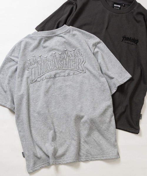 THRASHER(スラッシャー)の「【at】〔THRASHER/スラッシャー〕ZOZO限定 フレイムロゴアップリケ スウェットTシャツ セットアップ展開有(Tシャツ/カットソー・メンズ・チャコールグレー/ブラック/アッシュグレー・X-LARGE/LARGE/MEDIUM)」の20枚目の写真