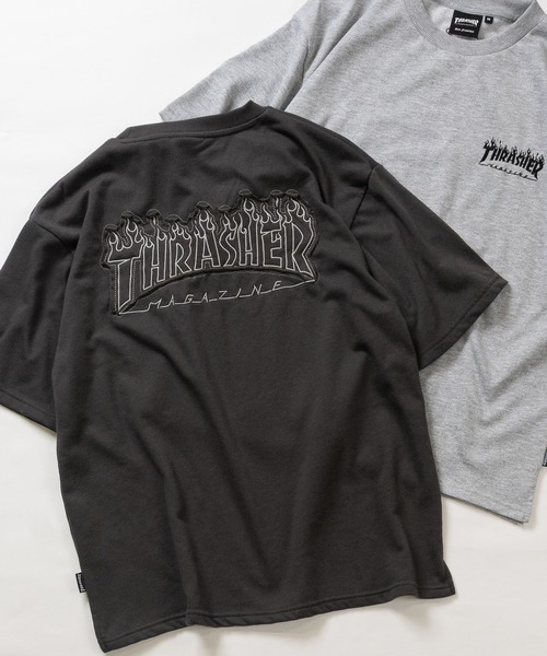 THRASHER(スラッシャー)の「【at】〔THRASHER/スラッシャー〕ZOZO限定 フレイムロゴアップリケ スウェットTシャツ セットアップ展開有(Tシャツ/カットソー・メンズ・チャコールグレー/ブラック/アッシュグレー・X-LARGE/LARGE/MEDIUM)」の19枚目の写真