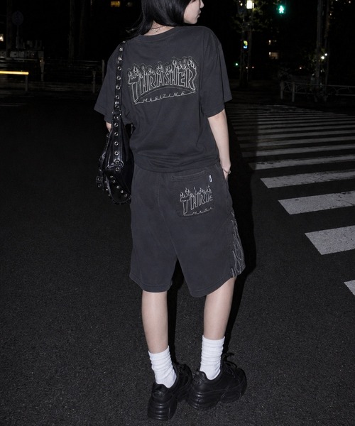 THRASHER(スラッシャー)の「【at】〔THRASHER/スラッシャー〕ZOZO限定 フレイムロゴアップリケ スウェットTシャツ セットアップ展開有(Tシャツ/カットソー・メンズ・チャコールグレー/ブラック/アッシュグレー・X-LARGE/LARGE/MEDIUM)」の16枚目の写真