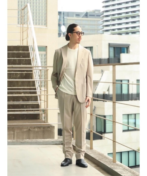 ESTNATION(エストネーション)の「ESTNATION / カルゼジャージー セットアップイージーパンツ(スラックス・メンズ・ベージュ/ネイビー・46/50/48/52/44)」の20枚目の写真