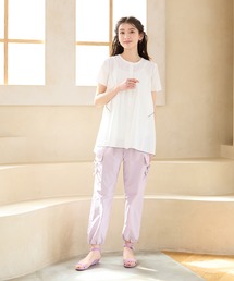 Rose Tiara|ローズティアラのカーゴパンツ(ピンク/桃色系・無地 Rose Tiara|ローズティアラのカーゴパンツ(ピンク/桃色系・無地
