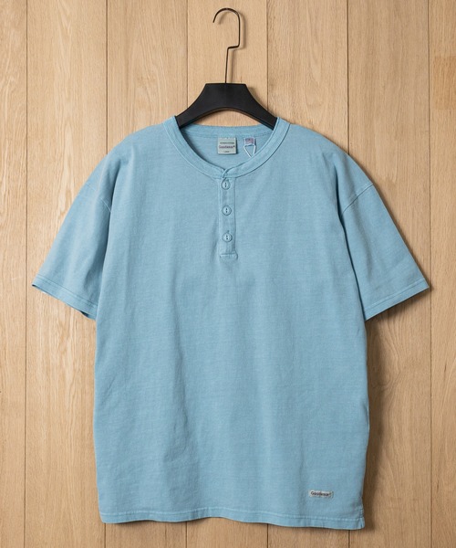 Goodwear(グッドウェア)の「【h】〔Goodwear/グッドウェア〕USAコットン ヘビーウェイト ヘンリーネック ピグメント半袖Tシャツ/無地T(Tシャツ/カットソー・メンズ・ライトブルー/チャコールグレー/ピンク・SMALL/LARGE/MEDIUM)」の12枚目の写真