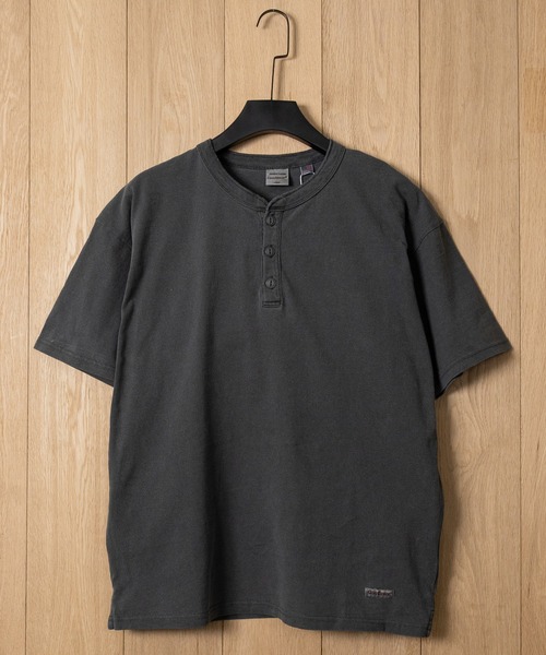 Goodwear(グッドウェア)の「【h】〔Goodwear/グッドウェア〕USAコットン ヘビーウェイト ヘンリーネック ピグメント半袖Tシャツ/無地T(Tシャツ/カットソー・メンズ・ライトブルー/チャコールグレー/ピンク・SMALL/LARGE/MEDIUM)」の11枚目の写真