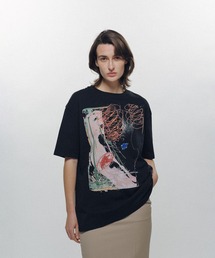 KEISUKEYOSHIDA グラフィックTシャツ グレー Fサイズ KEISUKEYOSHIDA｜ケイスケヨシダのTシャツ/カットソー通販 - ZOZOTOWN