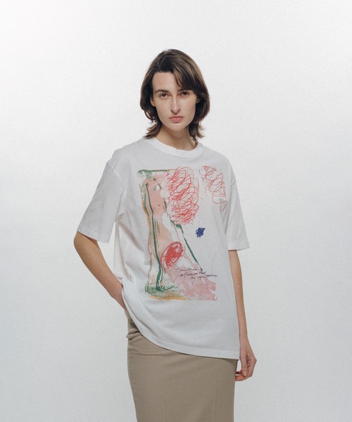 KEISUKEYOSHIDA(ケイスケヨシダ)の「Raco T-shirt(Tシャツ/カットソー・レディース・ブラック/ホワイト・L/M/S)」の12枚目の写真