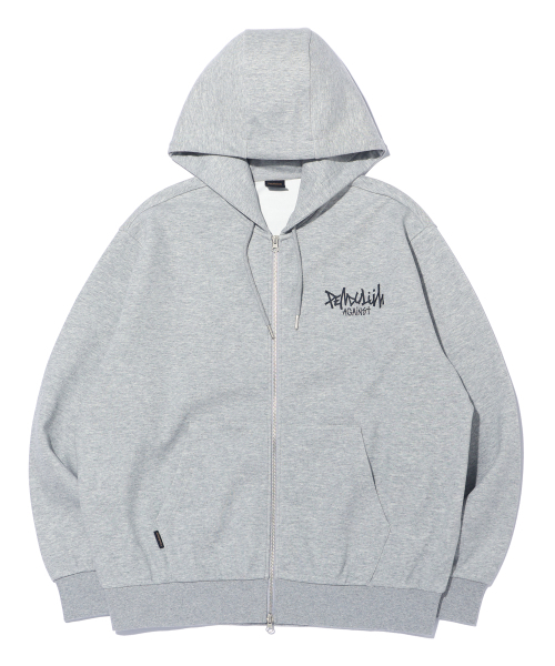 バックロゴツーウェイフードジップアップ LQ1JU036_MELANGE GREY