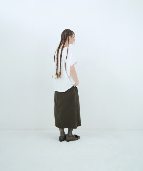 bedsidedrama（ベットサイドドラマ）の「BEDSIDEDRAMA/ベッドサイドドラマ/CATBERUS Dress Tee（Tシャツ/カットソー・レディース・ブラック/ホワイト/ピンク・1）」の6枚目の写真