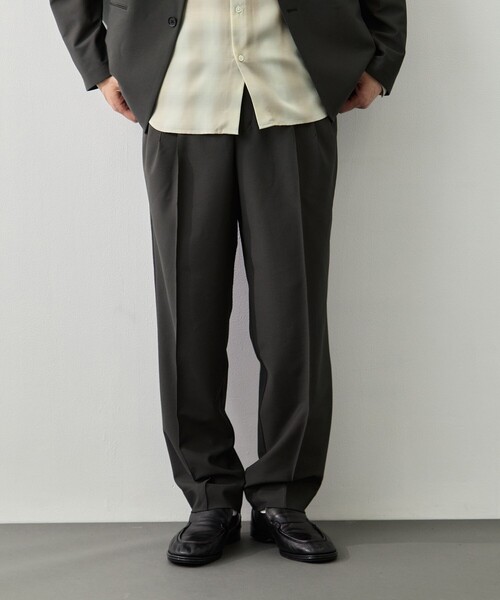 GOOD PEOPLE GOOD STITCHING GOOD PRODUCT(グッドピープルグッドスティッチンググッドプロダクト)の「3-Tuck Drawstring Easy Pants(スラックス・メンズ・カーキ/ネイビー・L/M/S)」の11枚目の写真