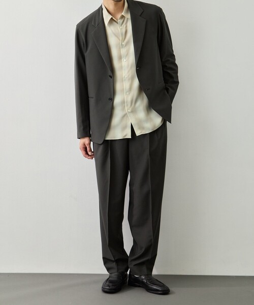 GOOD PEOPLE GOOD STITCHING GOOD PRODUCT(グッドピープルグッドスティッチンググッドプロダクト)の「3-Tuck Drawstring Easy Pants(スラックス・メンズ・カーキ/ネイビー・L/M/S)」の14枚目の写真