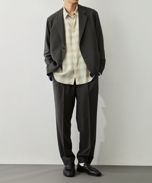 GOOD PEOPLE GOOD STITCHING GOOD PRODUCT(グッドピープルグッドスティッチンググッドプロダクト)の「3-Tuck Drawstring Easy Pants(スラックス・メンズ・カーキ/ネイビー・L/M/S)」の15枚目の写真