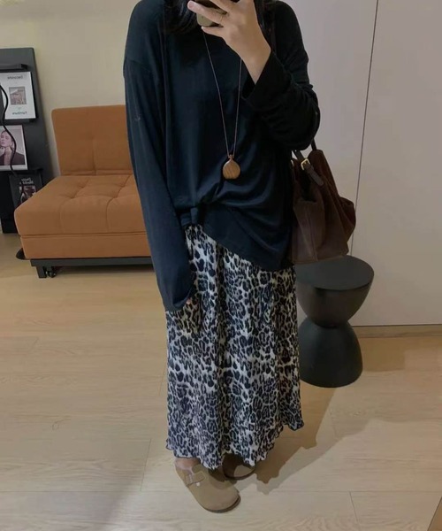 AsheKsha(アシクシャ)の「ストレートスカート(スカート・レディース・ブラック×ホワイト・M)」の13枚目の写真