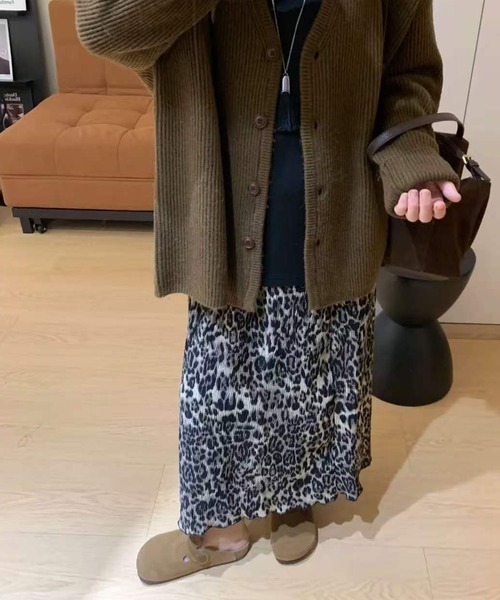 AsheKsha(アシクシャ)の「ストレートスカート(スカート・レディース・ブラック×ホワイト・M)」の8枚目の写真