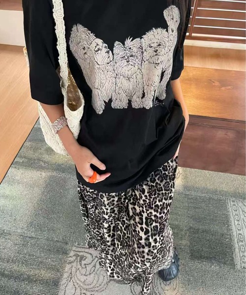 AsheKsha(アシクシャ)の「ストレートスカート(スカート・レディース・ブラック×ホワイト・M)」の9枚目の写真