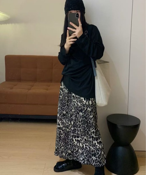 AsheKsha(アシクシャ)の「ストレートスカート(スカート・レディース・ブラック×ホワイト・M)」の15枚目の写真