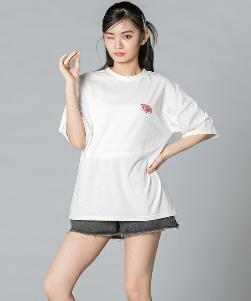 ZIDDY(ジディ)の「シェアユアハート・ロゴTシャツ(130~160cm)(Tシャツ/カットソー・キッズ・ホワイト/ブラック・130cm/150cm/140cm/FREE)」の8枚目の写真