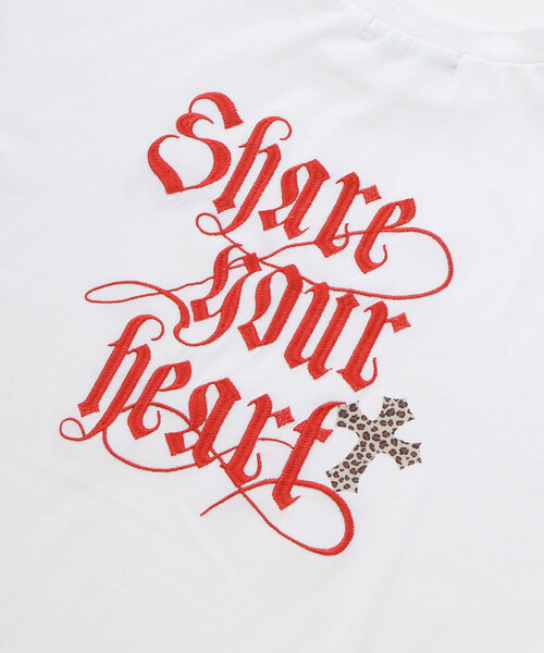 ZIDDY(ジディ)の「シェアユアハート・ロゴTシャツ(130~160cm)(Tシャツ/カットソー・キッズ・ホワイト/ブラック・130cm/150cm/140cm/FREE)」の15枚目の写真
