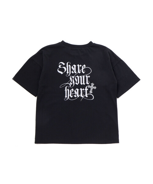 ZIDDY(ジディ)の「シェアユアハート・ロゴTシャツ(130~160cm)(Tシャツ/カットソー・キッズ・ホワイト/ブラック・130cm/150cm/140cm/FREE)」の19枚目の写真