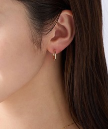 CALIN　STANDARD | ◆金属アレルギー対応◆◆made in japan◆【片手でスムースワンタッチ】スリムビジュー　ミニスムースピアス(ピアス（両耳用）)