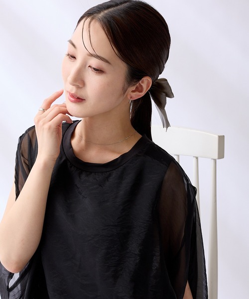 CALIN　STANDARD（カリンスタンダード）の「◆金属アレルギー対応◆◆made in japan◆【片手でスムースワンタッチ】スリムビジュー　ミニスムースピアス（ピアス（両耳用）・レディース・ピンクゴールド/ゴールド/シルバー・FREE）」の11枚目の写真