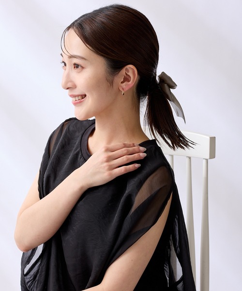CALIN　STANDARD（カリンスタンダード）の「◆金属アレルギー対応◆◆made in japan◆【片手でスムースワンタッチ】スリムビジュー　ミニスムースピアス（ピアス（両耳用）・レディース・ピンクゴールド/ゴールド/シルバー・FREE）」の15枚目の写真