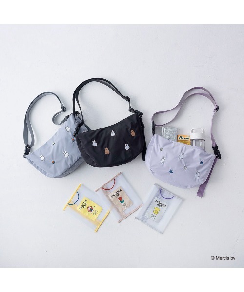 Dick Bruna(ディックブルーナ)の「Dick Bruna SOLEILウィークエンドショルダー(ショルダーバッグ・レディース・ブラック/パープル/グレー・FREE)」の4枚目の写真