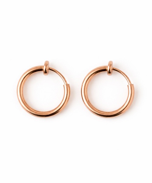 ORLEAN(オルレアン)の「【ORLEAN】シンプルフープイヤリング 太さ2.2mm(イヤリング・レディース・シルバー系4/シルバー系2/ピンク系3/ゴールド系4/ピンク系5/ゴールド系2・16/12)」の1枚目の写真