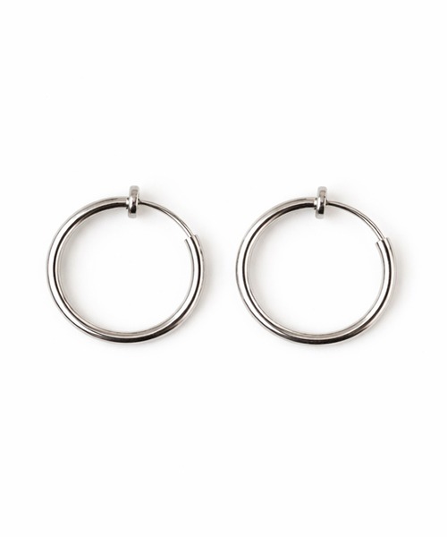 ORLEAN(オルレアン)の「【ORLEAN】シンプルフープイヤリング 太さ2.2mm(イヤリング・レディース・シルバー系4/シルバー系2/ピンク系3/ゴールド系4/ピンク系5/ゴールド系2・16/12)」の4枚目の写真