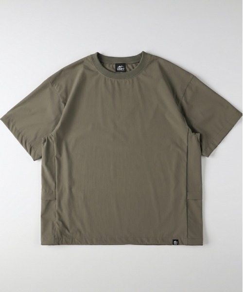 CAMP7(キャンプセブン)の「CAMP7(キャンプ7)【PLAY PROOF】アクティブTシャツ(Tシャツ/カットソー・メンズ・カーキブラウン/ブラック/ブルー・S/M/L/XL)」の3枚目の写真