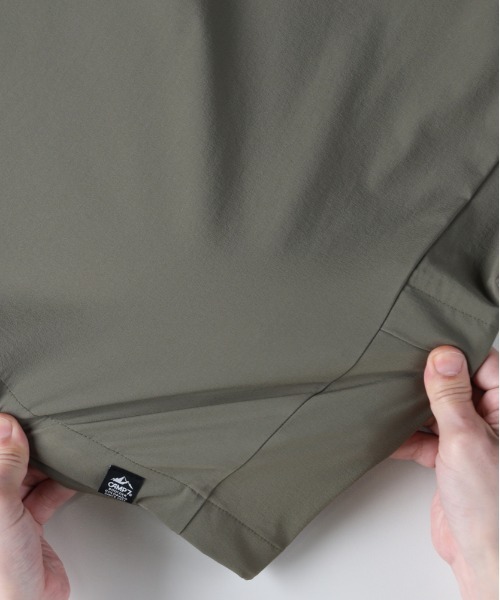 CAMP7(キャンプセブン)の「CAMP7(キャンプ7)【PLAY PROOF】アクティブTシャツ(Tシャツ/カットソー・メンズ・カーキブラウン/ブラック/ブルー・S/M/L/XL)」の11枚目の写真